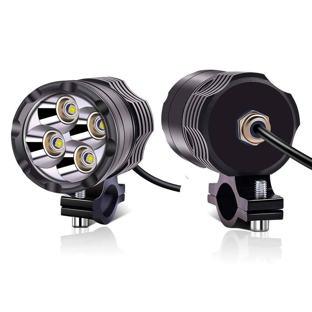 Fari fendinebbia universali 12 V, 24 V, luci stroboscopiche per moto, ATV, SUV, camion, barca, quad, scooter, auto, bici