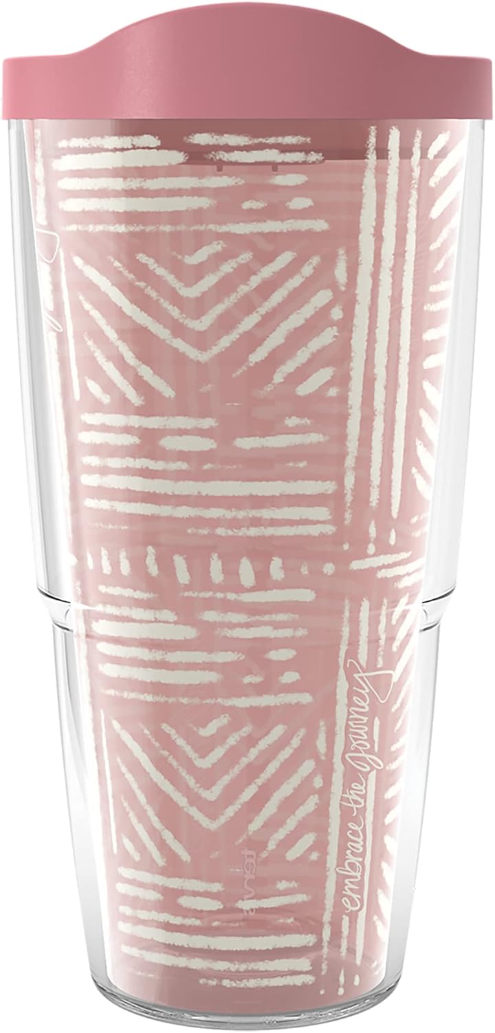 Tervis Embrace The Journey Made in USA Double Walled Insulated Tumbler Travel Cup Keeps Drinks Cold & Hot, 24oz, Classic