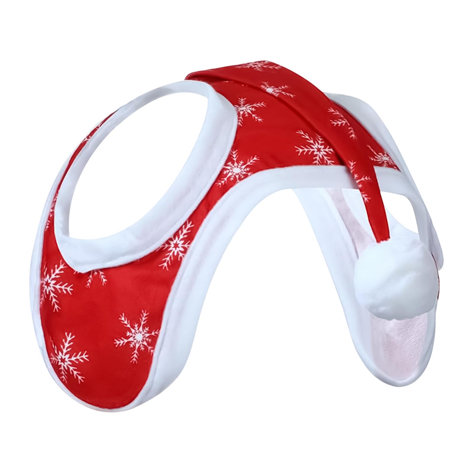 Cappello di Natale per cavallo, Babbo Natale sui, copertura per la testa con motivo fiocco di neve, costume decorativo per equitazione invernale e eventi festivi