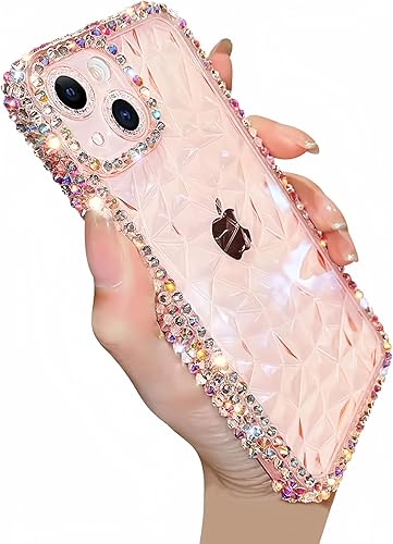 Casechics Funda compatible con iPhone, funda de lujo con purpurina y diamantes brillantes, protección para lente de cámara, transparente, suave, a Casechics Funda compatible con iPhone, funda de lujo con purpurina y diamantes brillantes, protección para lente de cámara, transparente, suave, a