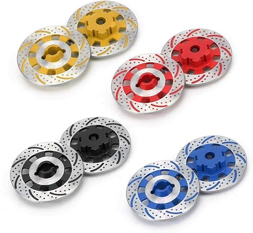 Miniatura 9 de Tbest Disco de freno RC, control remoto a escala 1:7, aleación de aluminio, disco de freno de rueda modelo Drift, accesorios de decoración de