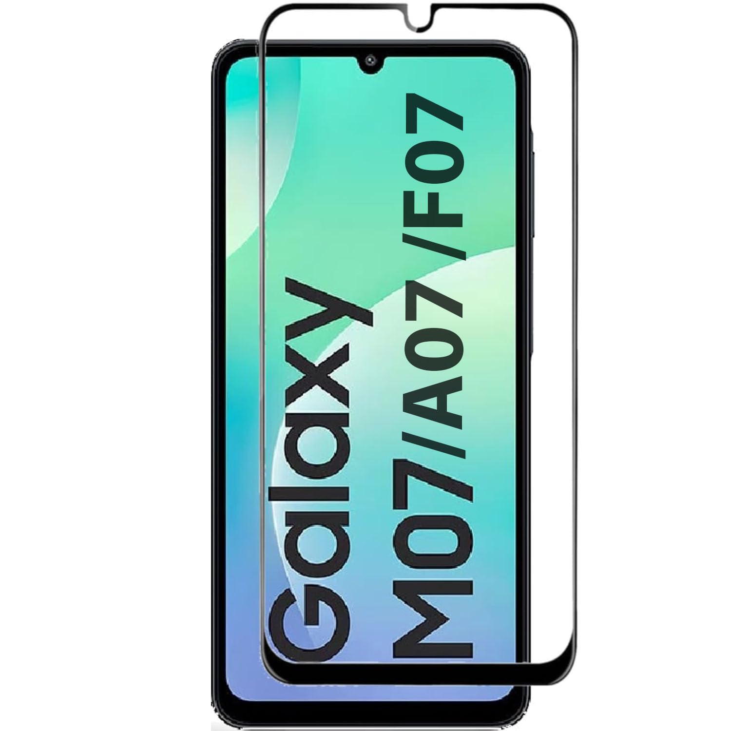 Military-Grade Tempered Glass Screen Protector Compatible for Samsung Galaxy M07 / Samsung Galaxy A07 with Edge-to-Edge Coverage and Easy Self-Installation Kit-picture-32