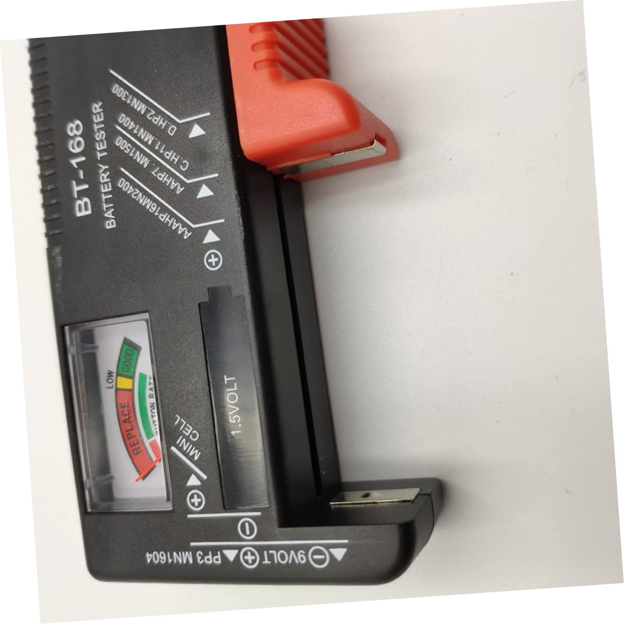 OSALADI 1pezzi Tester Per Batterie Custodia Di Immagazzinaggio Supporto Portatile Per Celle Di Batteria Organizzatore Di Immagazzinaggio Per Batterie Tester Incluso