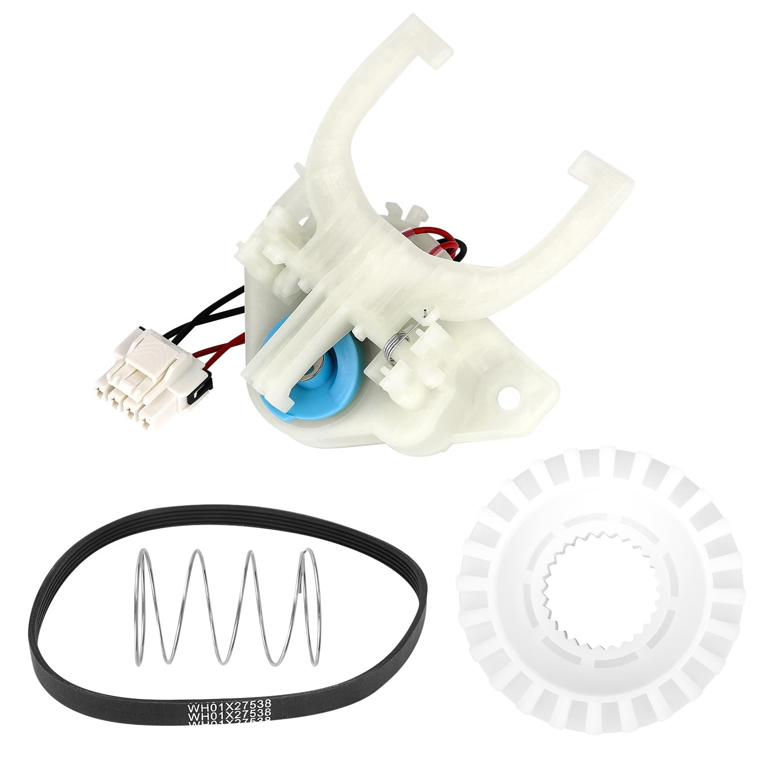 Upgraded WH03X30517 Washer Shift Actuator, WH01X27538 Drive Belt, WH05X24185 Clutch &amp; WH01X24434 Spring Kit Compatible with GE/Hotpoint Washing Machines