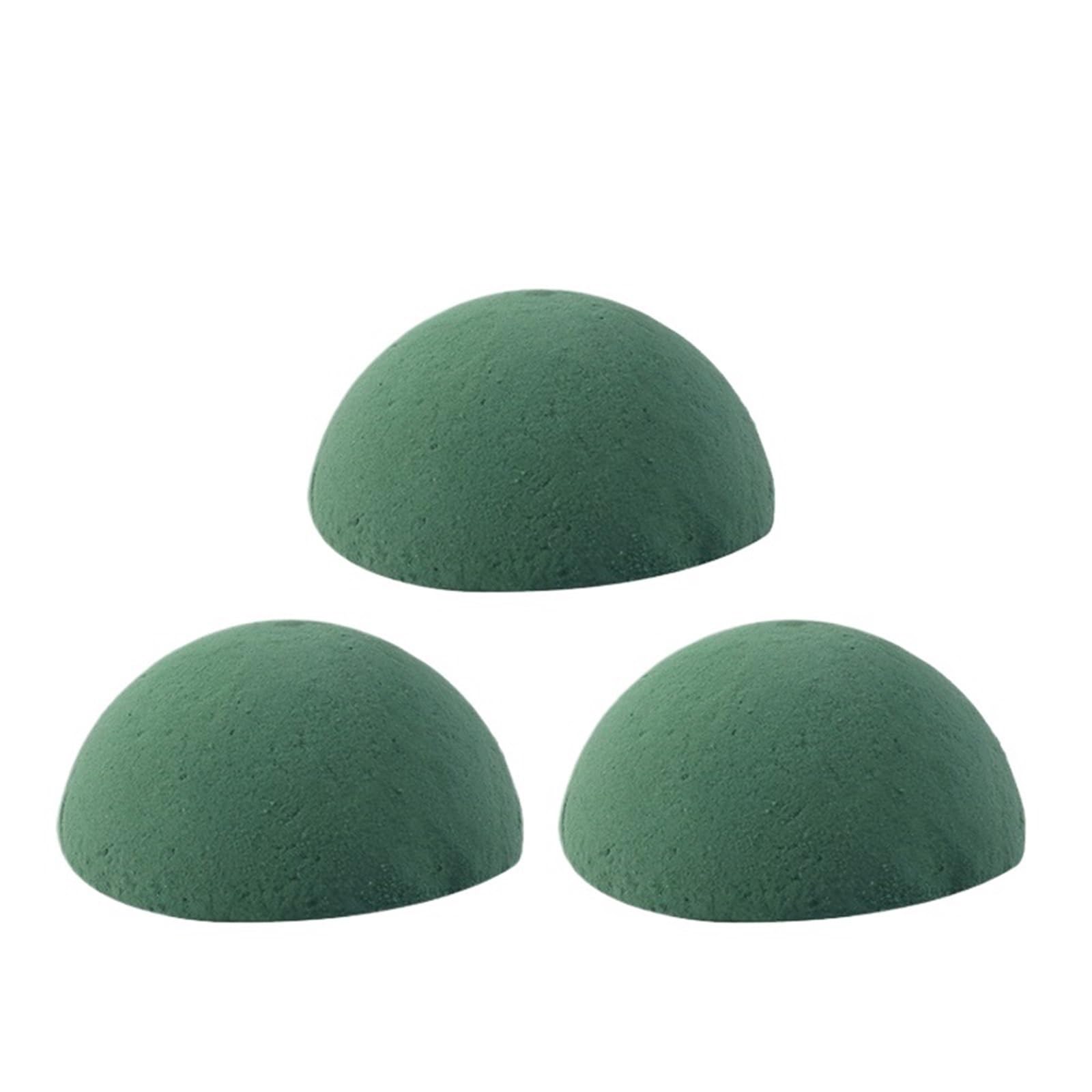 WWYYZAYC 1-10pcs Green Floral Foam Half Ball DIY Dry Artificial Flower Block For Arrangement Birthday Wedding Decoration