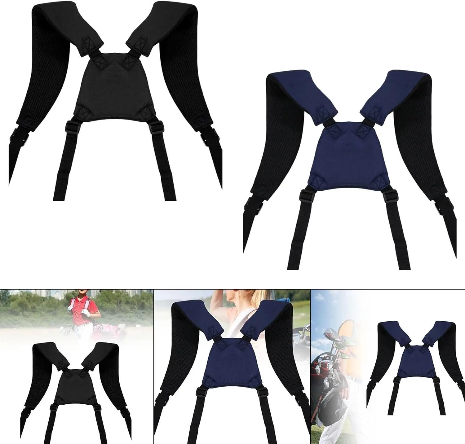 Golf Bag Straps Golf Bag Shoulder Strap Padded Straps Waterproof Comfortable Golfer Accessories