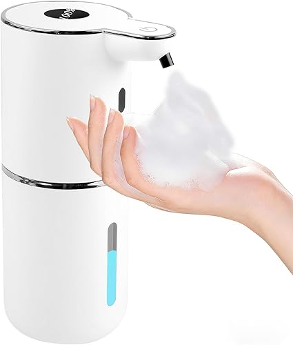 Automatic Soap Dispenser,6-Level Foaming Hand Soap Dispenser,Touchless Dish Soap Dispenser for Kitchen Sink Bathroom,Ipx5 Waterproof,1200mah