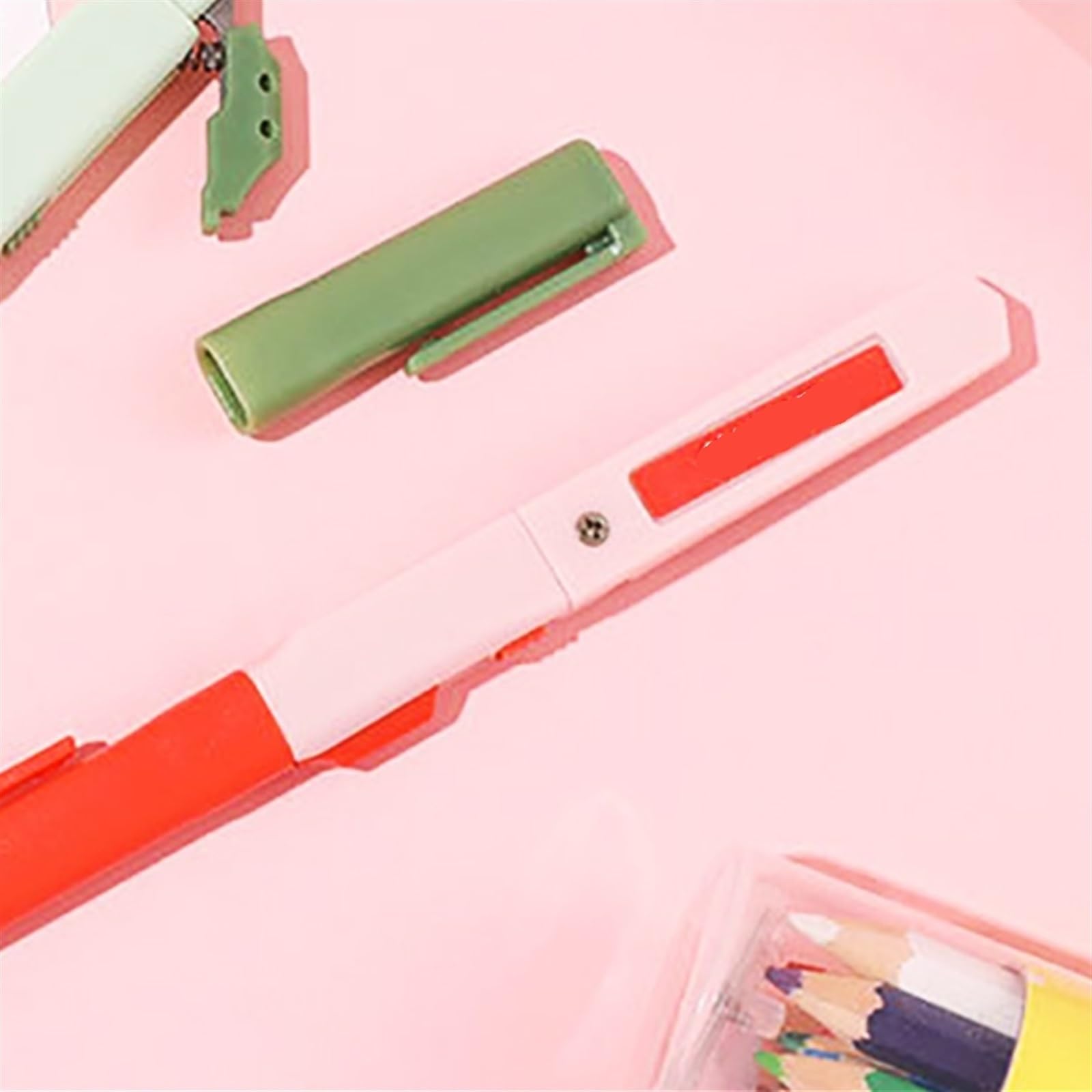 JINGYAN Cuchillos multiusos Art Knife Portable Scissors(Blue)