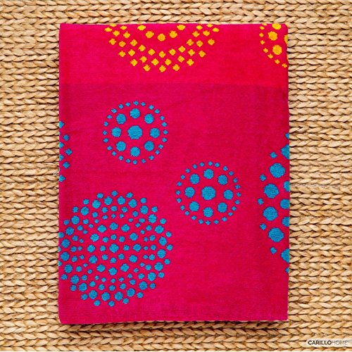 Telo Mare Spugna Dennis - 90x165, Fuxia