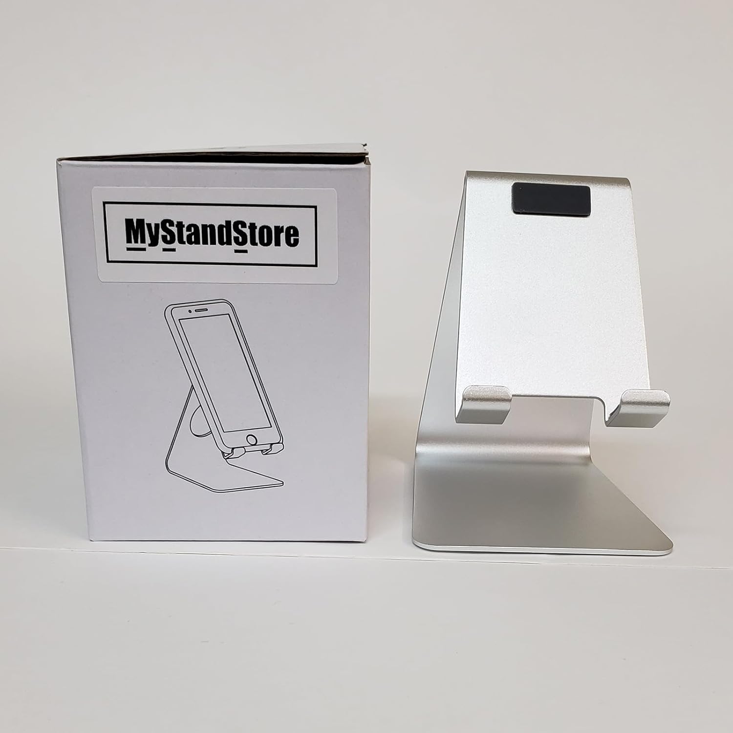 | Cell Phone Stand, Cell Phone Holder, Compatible with All Smartphones Including Apple iPhones and Android Phones (Black) image 9 of 9 B0CKV19LS8