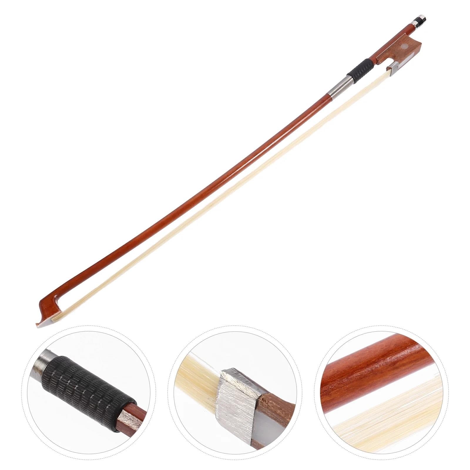 Arcos De Violín Para Principiantes Arco De Violín Crin Para Principiantes Material Práctica Piezas Instrumentos Cuerda Fibra Carbono Juego Suave(1 2)