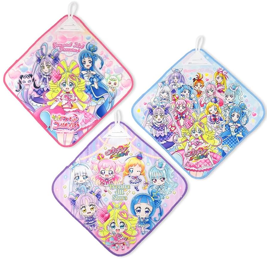 Amazon｜ループタオル 3枚セット キミとアイドルプリキュア