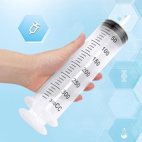 Miniatura 4 de Jeringa de 101fl oz con tubo jeringas de plástico extra grandes con tubo para dispensar pegamento laboratorios científicos riego recarga