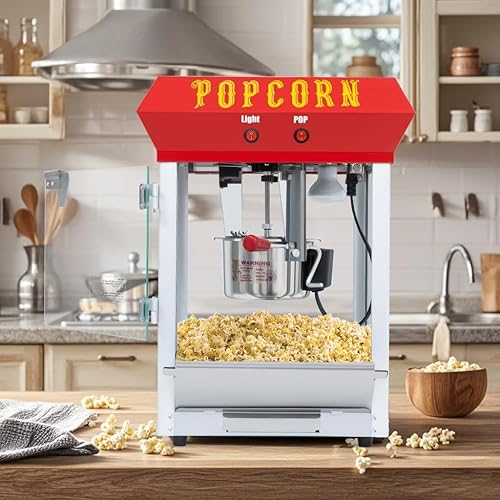 Máquina de palomitas de maíz, máquina comercial de palomitas de maíz de 3 galones8 onzas con hervidor de acero inoxidable, bandeja de núcleo de disponible en Yaxa Colombia
