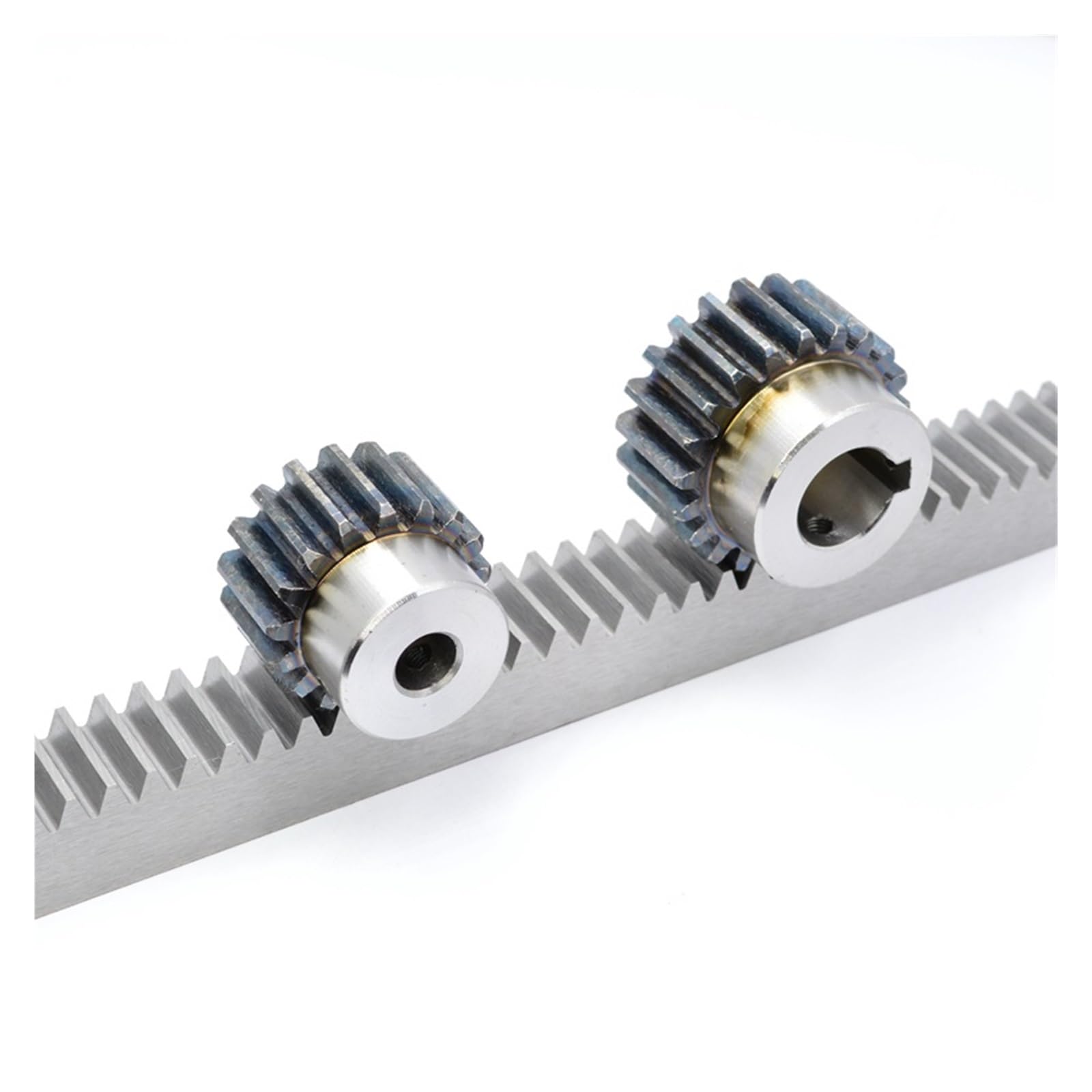 crémaillère à dents droite 1 pièces 1Mod 45 dents engrenage crémaillère et pignon en acier 20x20x500mm avec Options de trou d'alésage 6/8/10/12mm for le travail des métaux(6mm Hole 45T Gear)