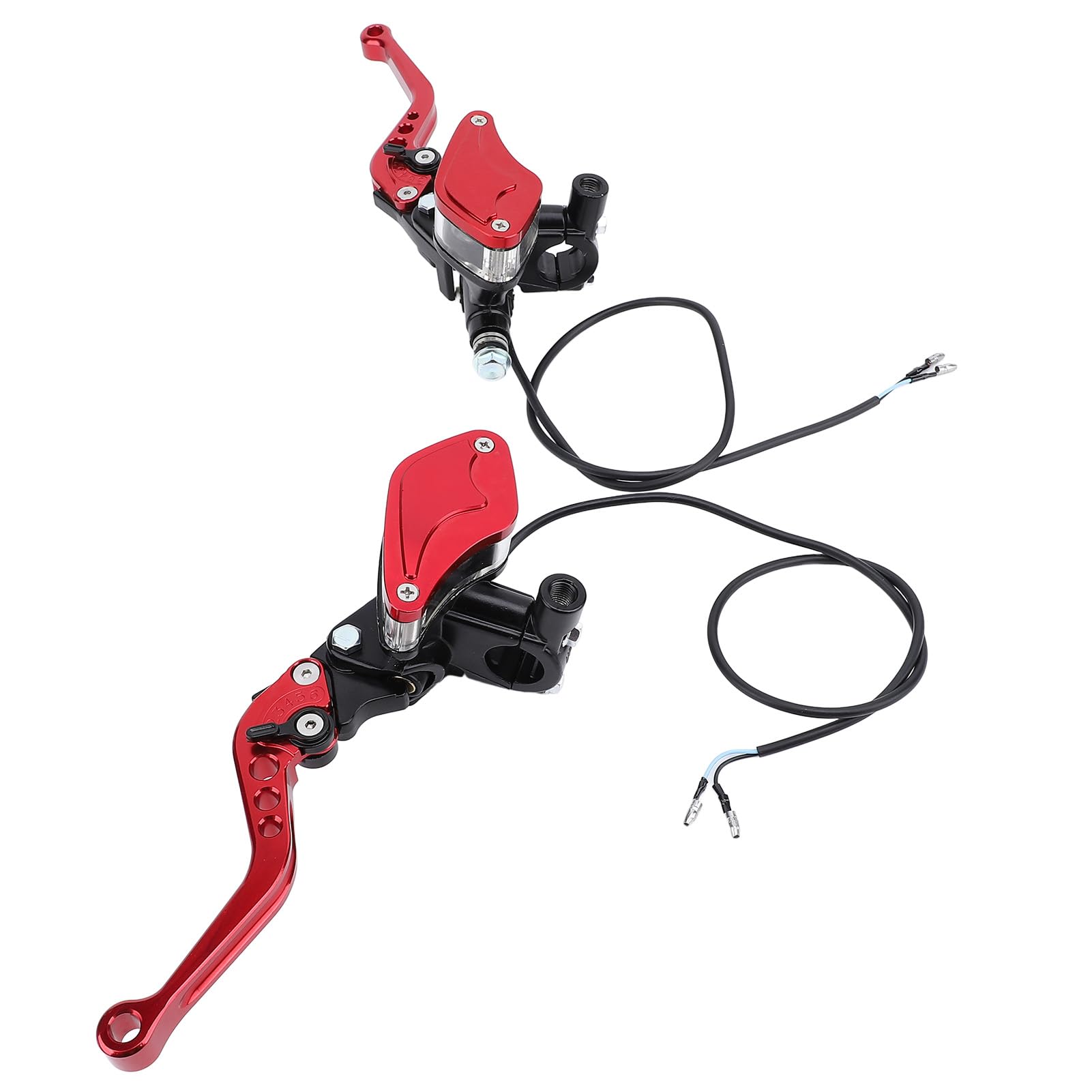 Kit per leva della frizione e cilindro maestro del freno per moto, set di leve universali da 22 mm per manubrio con tubo dell'olio e pompa, ricambio per il freno-frizione d
