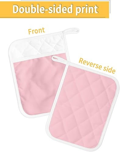 Miniatura 2 de Juego de 3 agarraderas de tela de toalla para cocina, antideslizantes y aislantes de calor, con bolsillo, guantes gruesos para horno, posavasos para