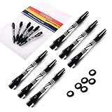 CUESOUL 2 Sets 2BA Medium Aluminum Dart Shafts Dart Stem with O'rings (DS-008