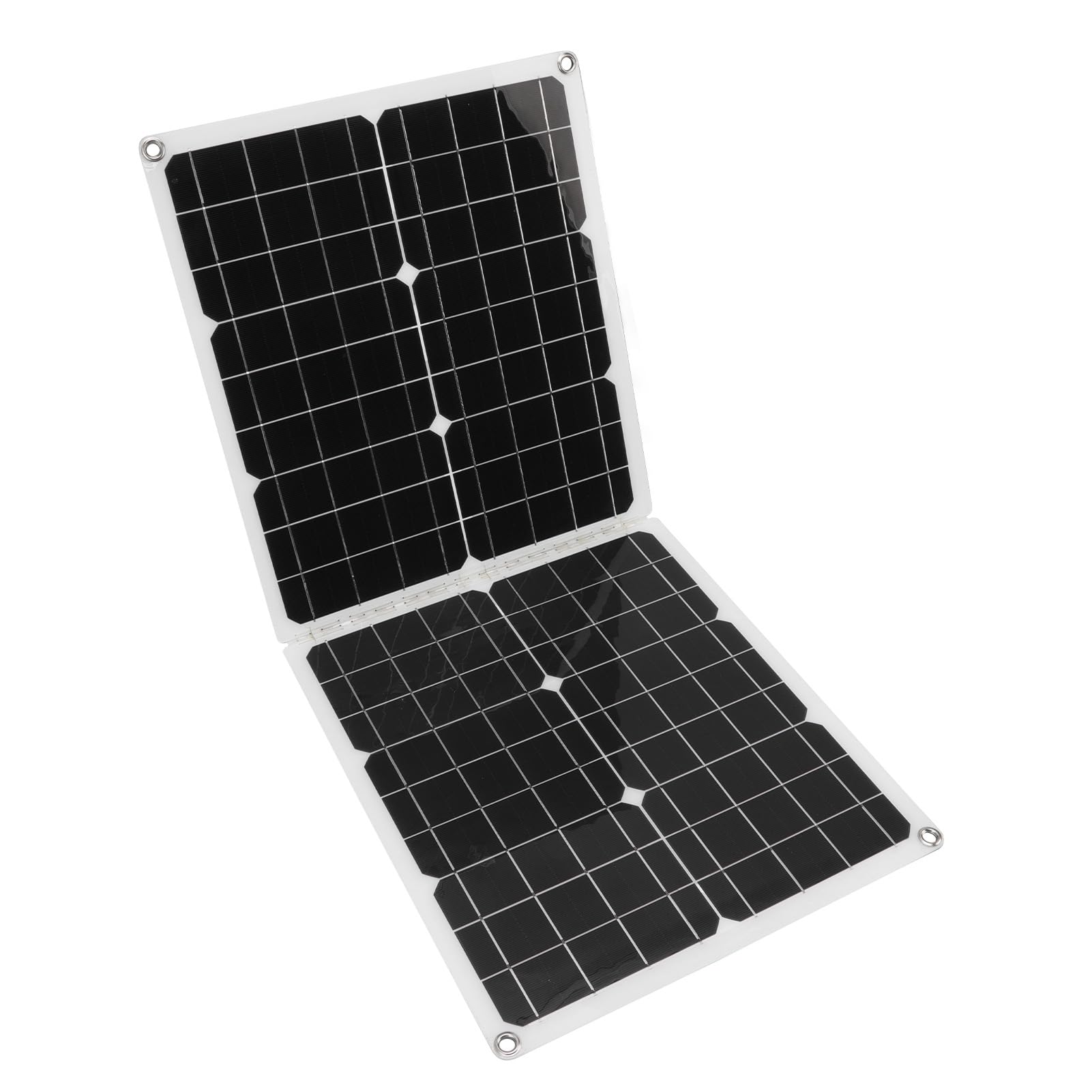 Hyuduo Pannelli Solari da 50 W, Pannello Solare Pieghevole in Polisilicio 2A Pannello Solare Portatile, Alta Efficienza di Conversione per la Ricarica della Batteria dell'auto per, Viaggi in