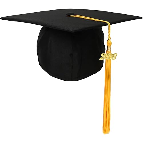 Newrara Graduation Unisex Matte Adult Graduation Cap with Tassel