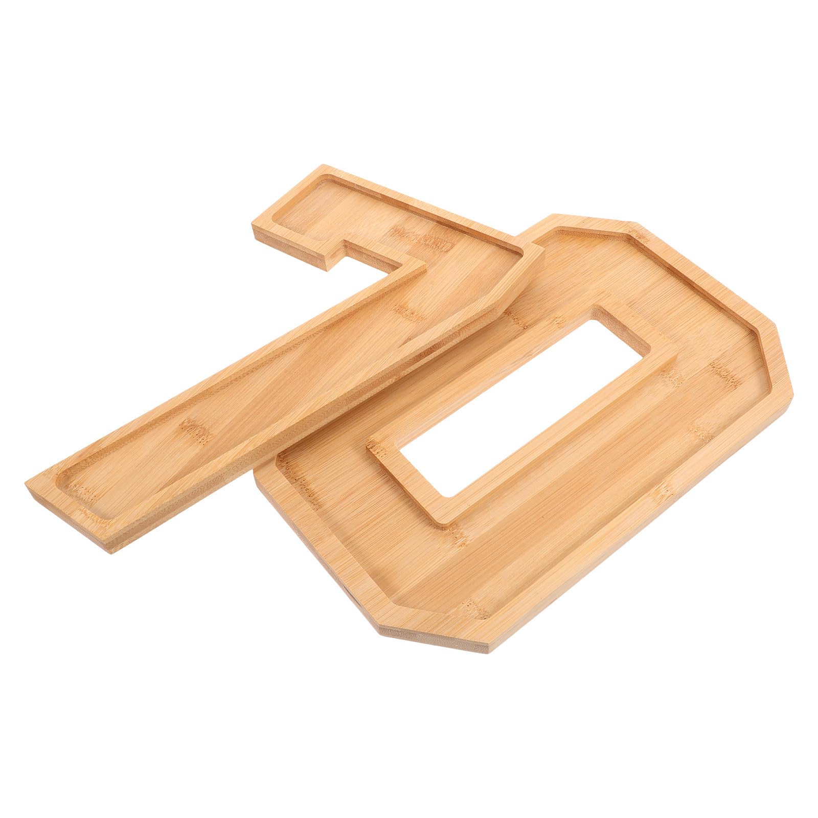 NUOBESTY Plateau de Charcuterie en Bois Multifonction 1 Set Chiffres 70, Plateau Décoratif Marron Cuisine et Salon, Résistant et Polyvalent