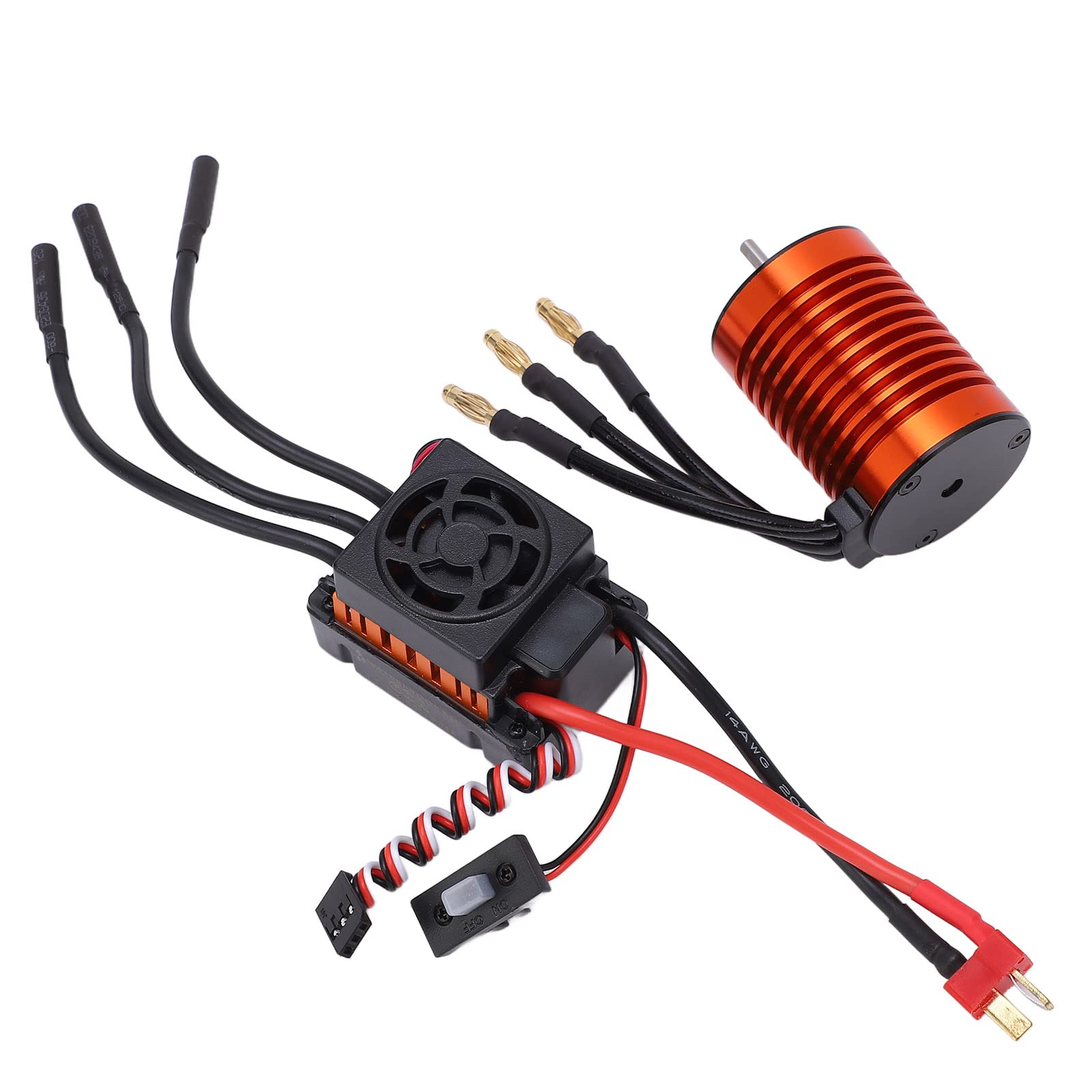 F540 4370KV RC Bezszczotkowy Silnik i Zestaw ESC 60A dla /10 Bezszczotkowych Samochodów RC z łącznikiem T