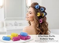 Vista 6 de PRO CURLS 1.2" - 1.25" Self Grip Hair Rollers – 6 Count (Random Assorted Color)