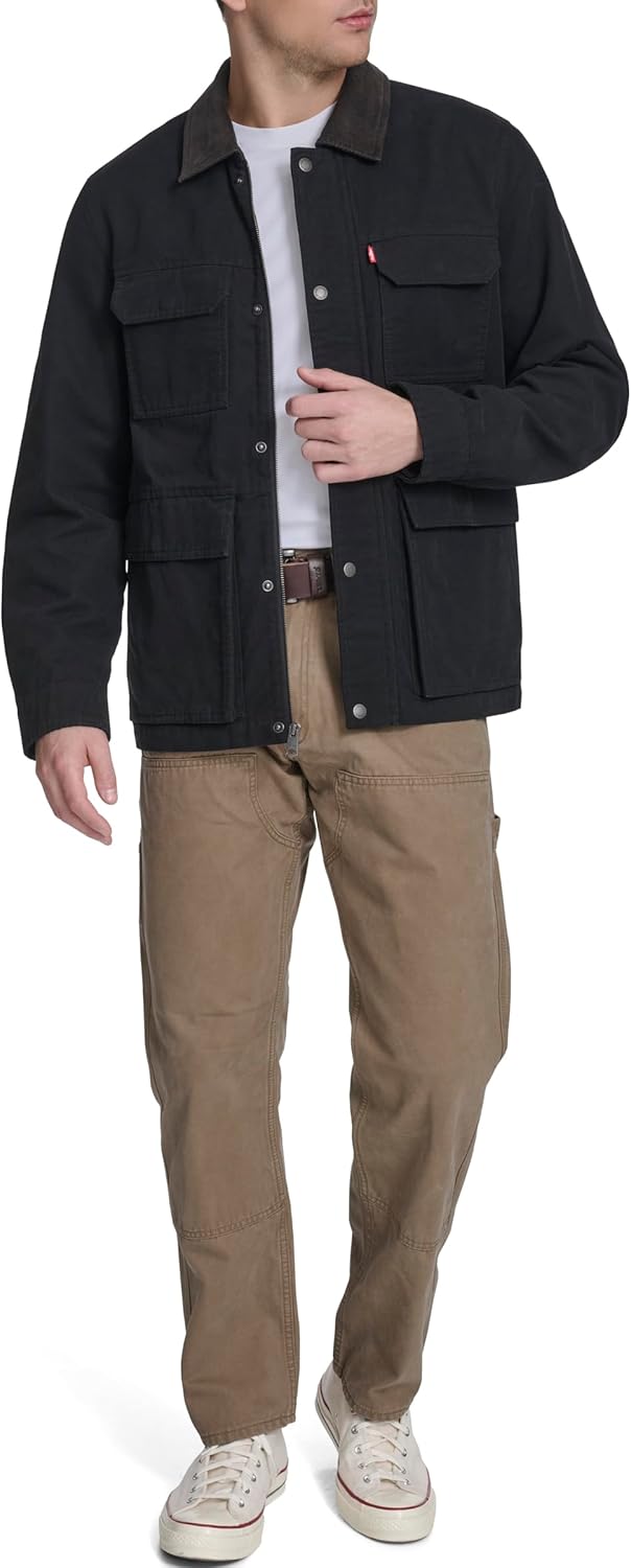 Levi's Men's Cotton 4-pocket Depot Jacket With Corduroy Collar