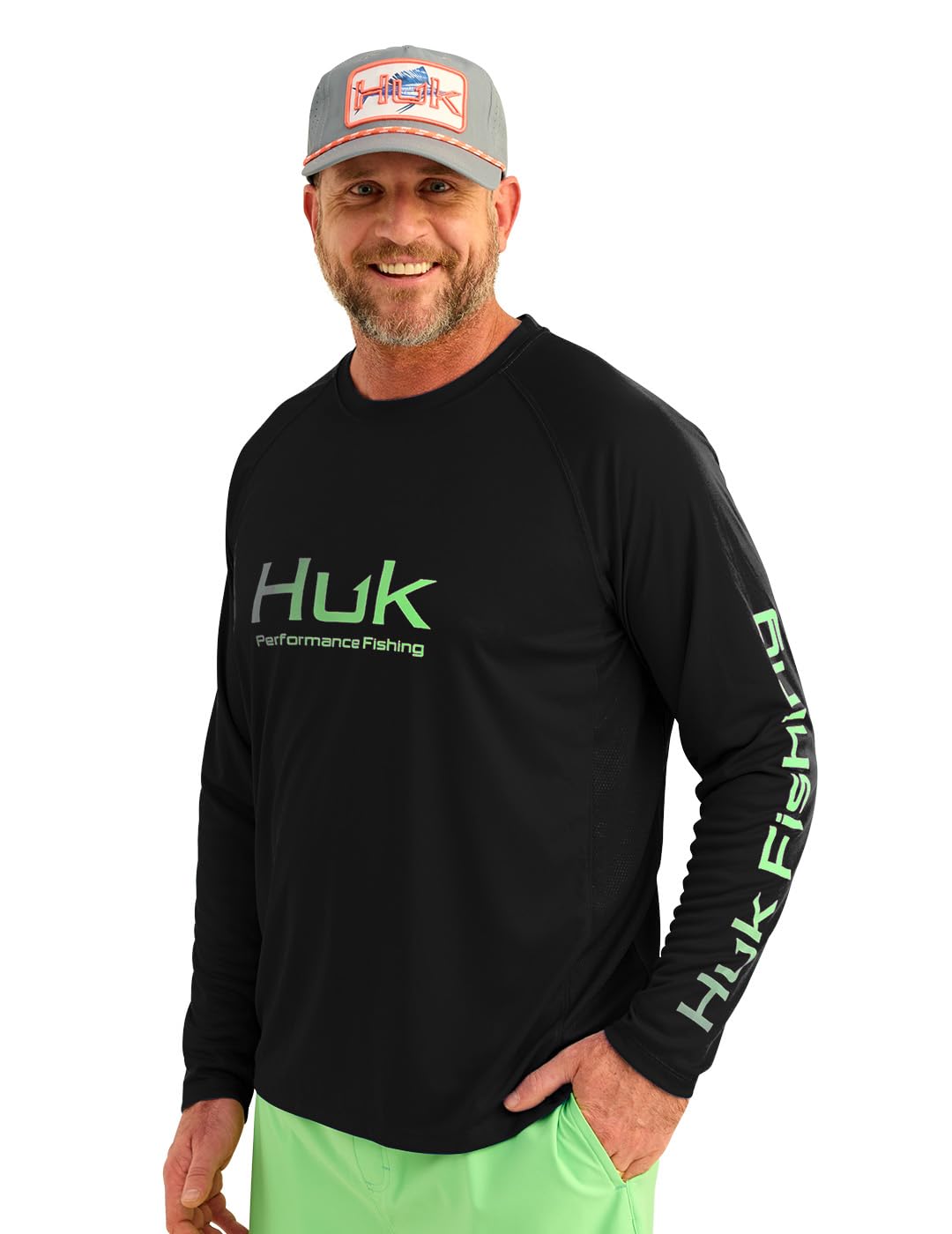 HUK Men's Pursuit Vented Long Sleeve Fishing Shirt (+30 UPF)
