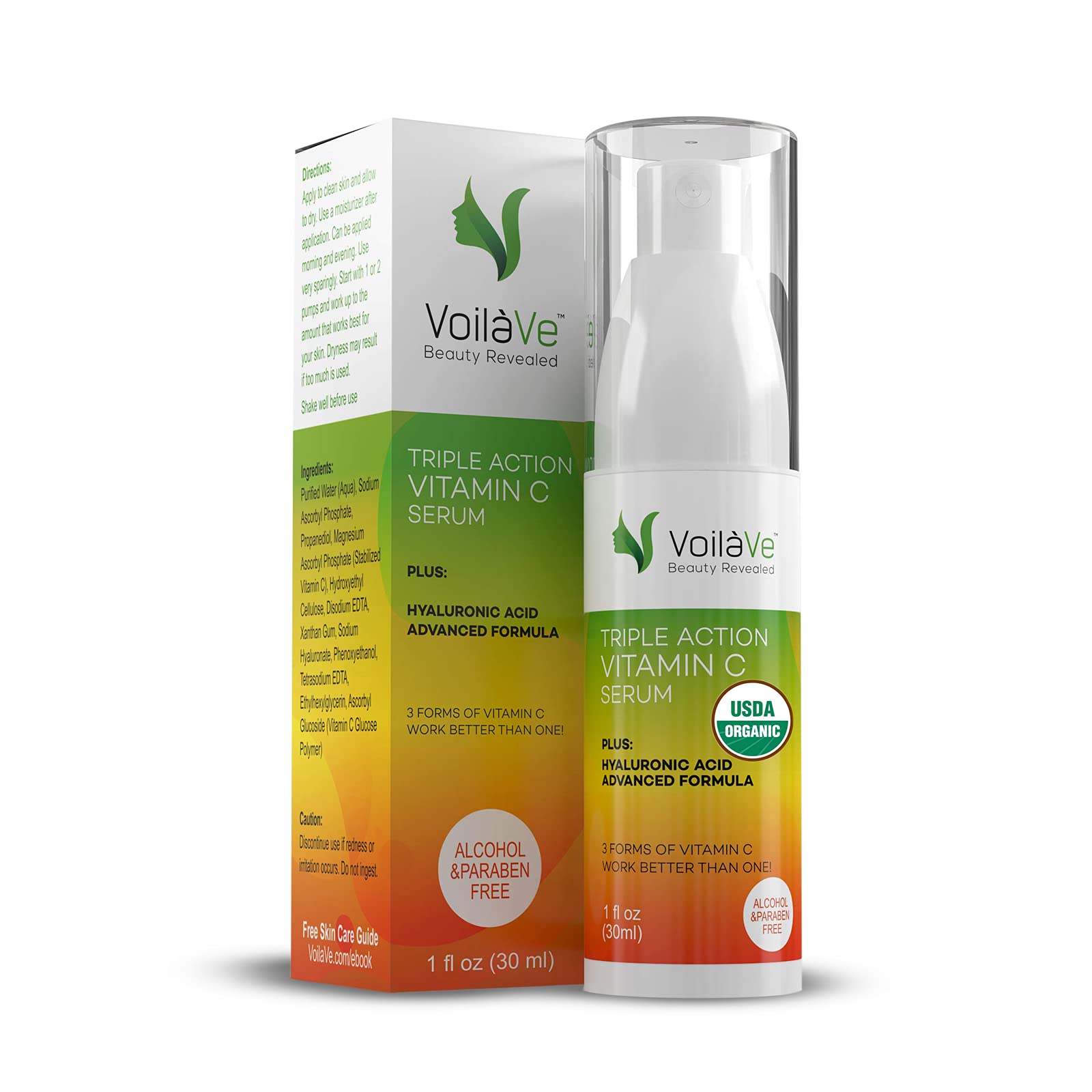 VoilaVe Vitamin C Serum For Face with Hyaluronic Acid Vitamin C