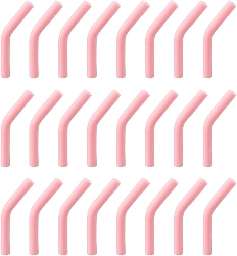 uxcell 24 puntas de popote de silicona, punta de codos de paja de silicona, fundas de paja de metal suaves y reutilizables para popotes de acero disponible en Yaxa Costa Rica