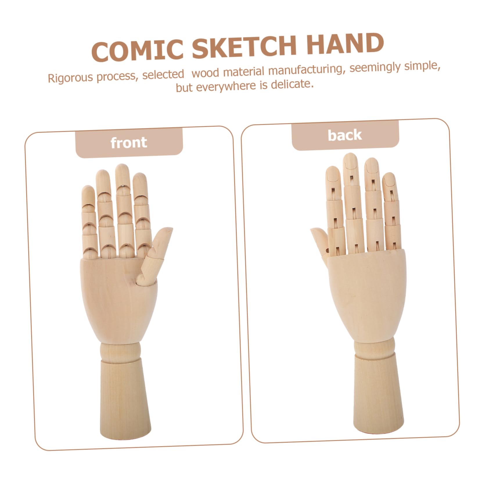 Bewegliche Holzhand Modell für Comic Skizzen, Beige
