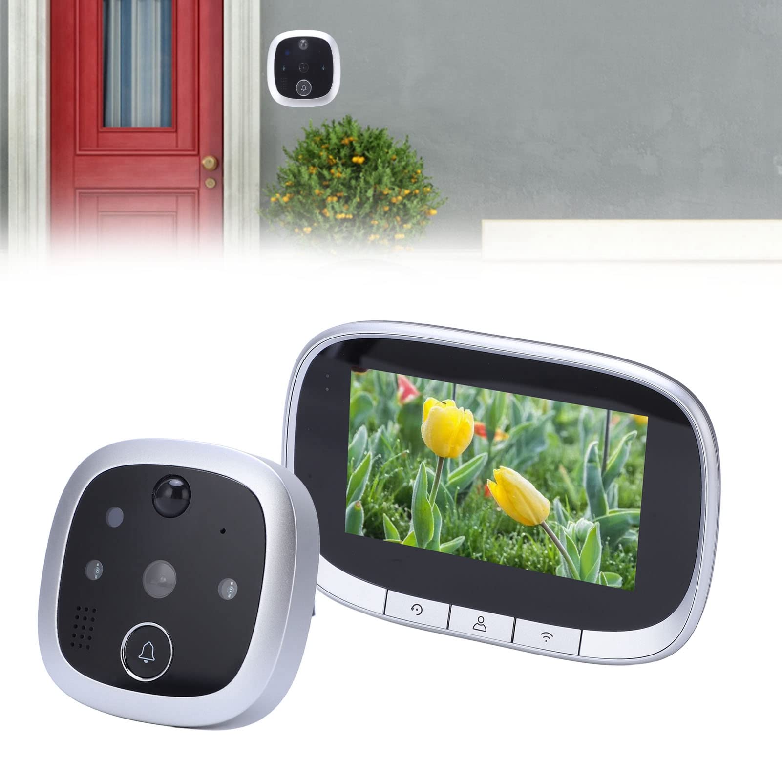 Video Spioncino 1080p Spioncino Wi-Fi Con Video 1080P - Visione Notturna E Audio Bidirezionale Reolink Poe