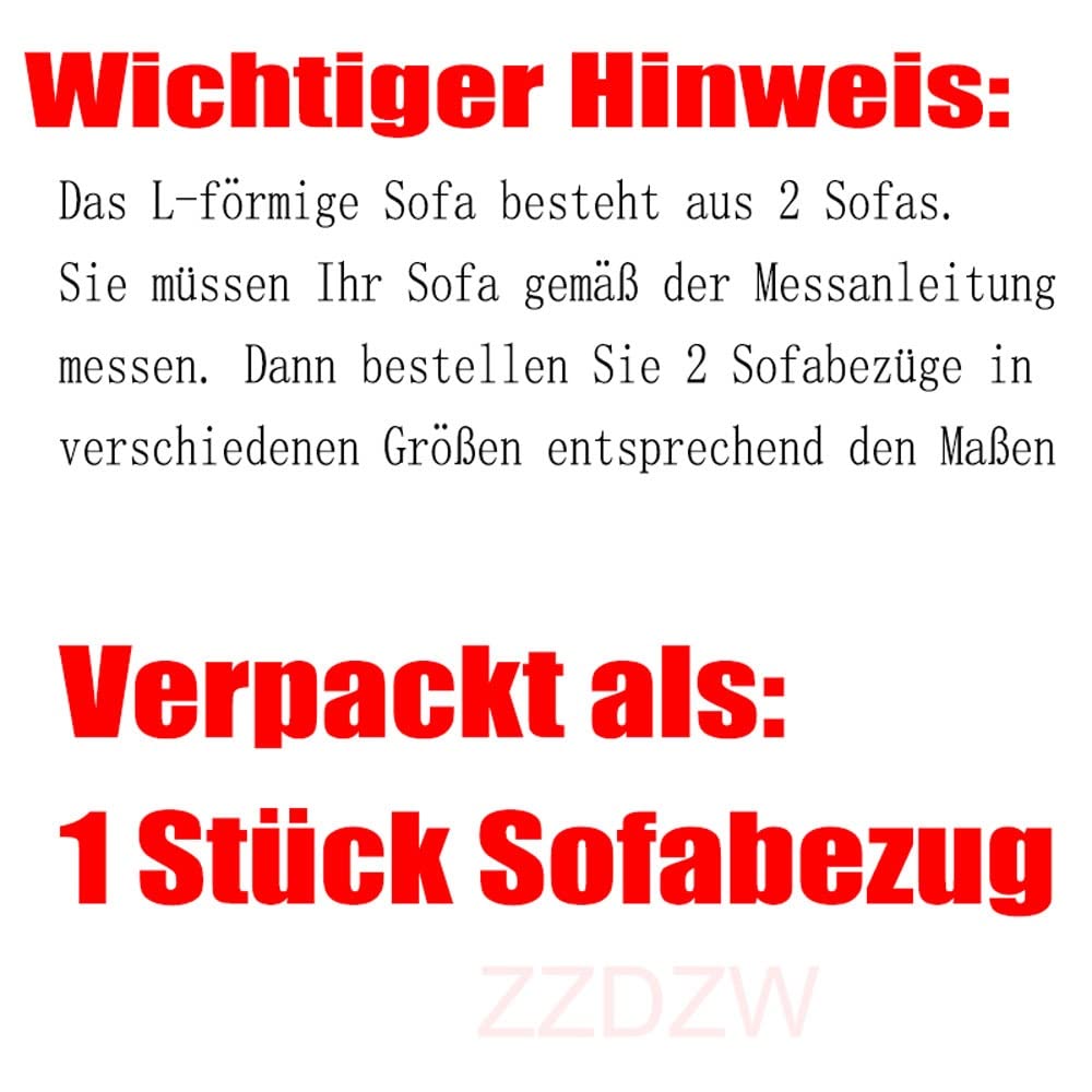Pokrowiec na sofę w kształcie litery L, aksamitny ochraniacz na kanapę 1-4-osobową, pasuje do prawej/lewej sofy w kształcie litery U, trwały materiał, beżowy, 90-140 cm