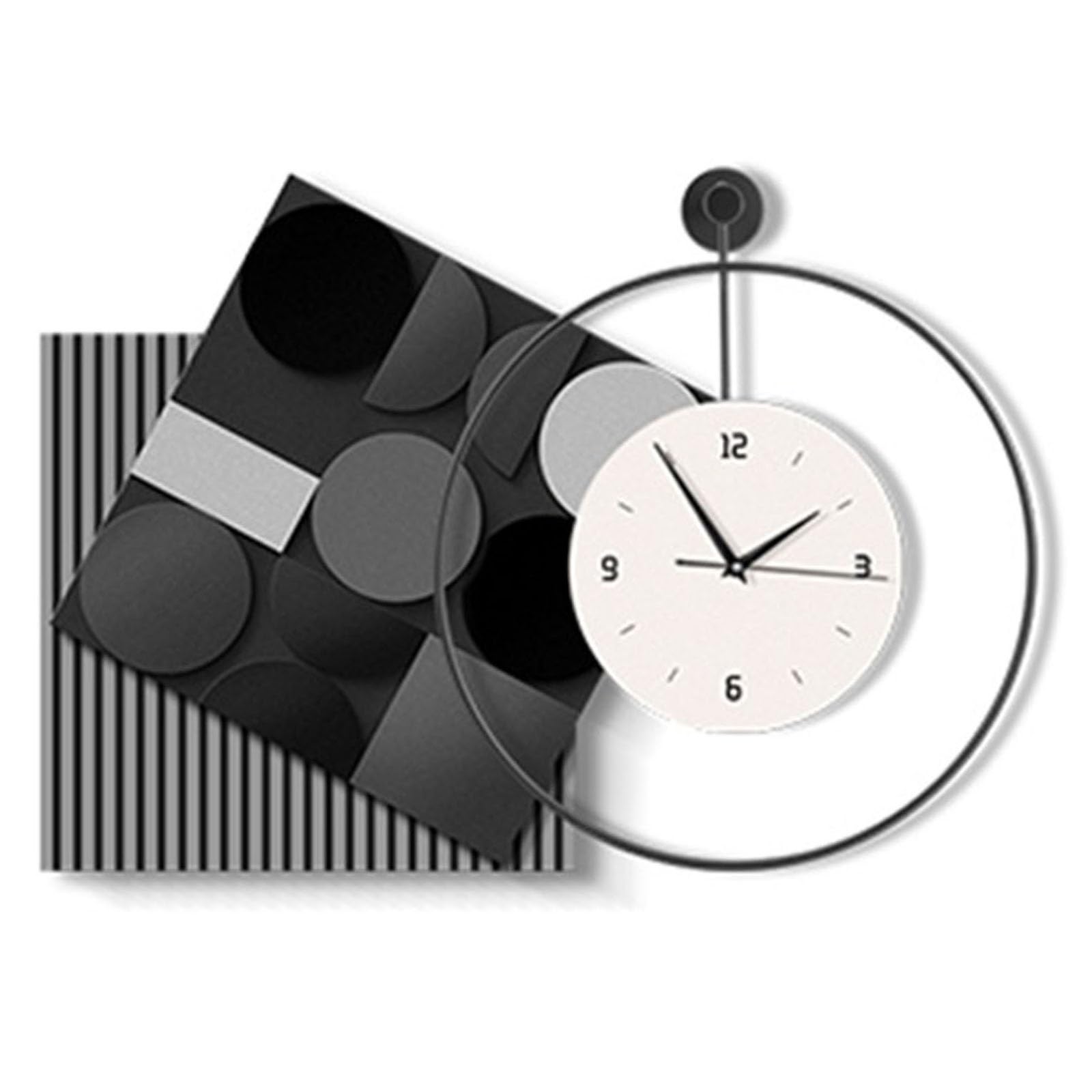 Horloges murales décoratives de salon tableau moderne peinture sur toile