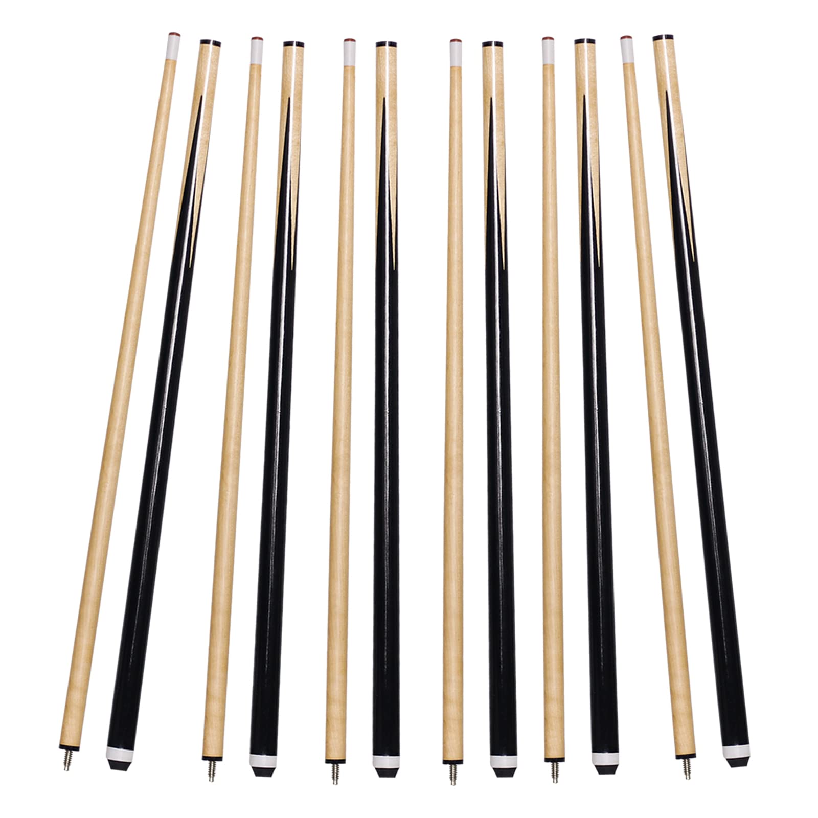 TUOSTPY Pool Stick,2Piece Pool Cue,12 oz Pool Cue Stick Set,58 Inch Cue Stick,Set of 6 with