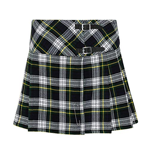 Womens 16.5 in Plaid Tartan Mini Kilt Skirt Dress Gordon 18 US