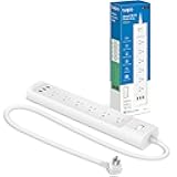 Smart Wi-Fi Power Strip- 6 Individually Controlled Smart Outlets and 3 USB Ports with Surge Protection, Matter, Works w/Alexa, Google Home, Siri, & Bixby, No Hub Needed, Tapo P316M