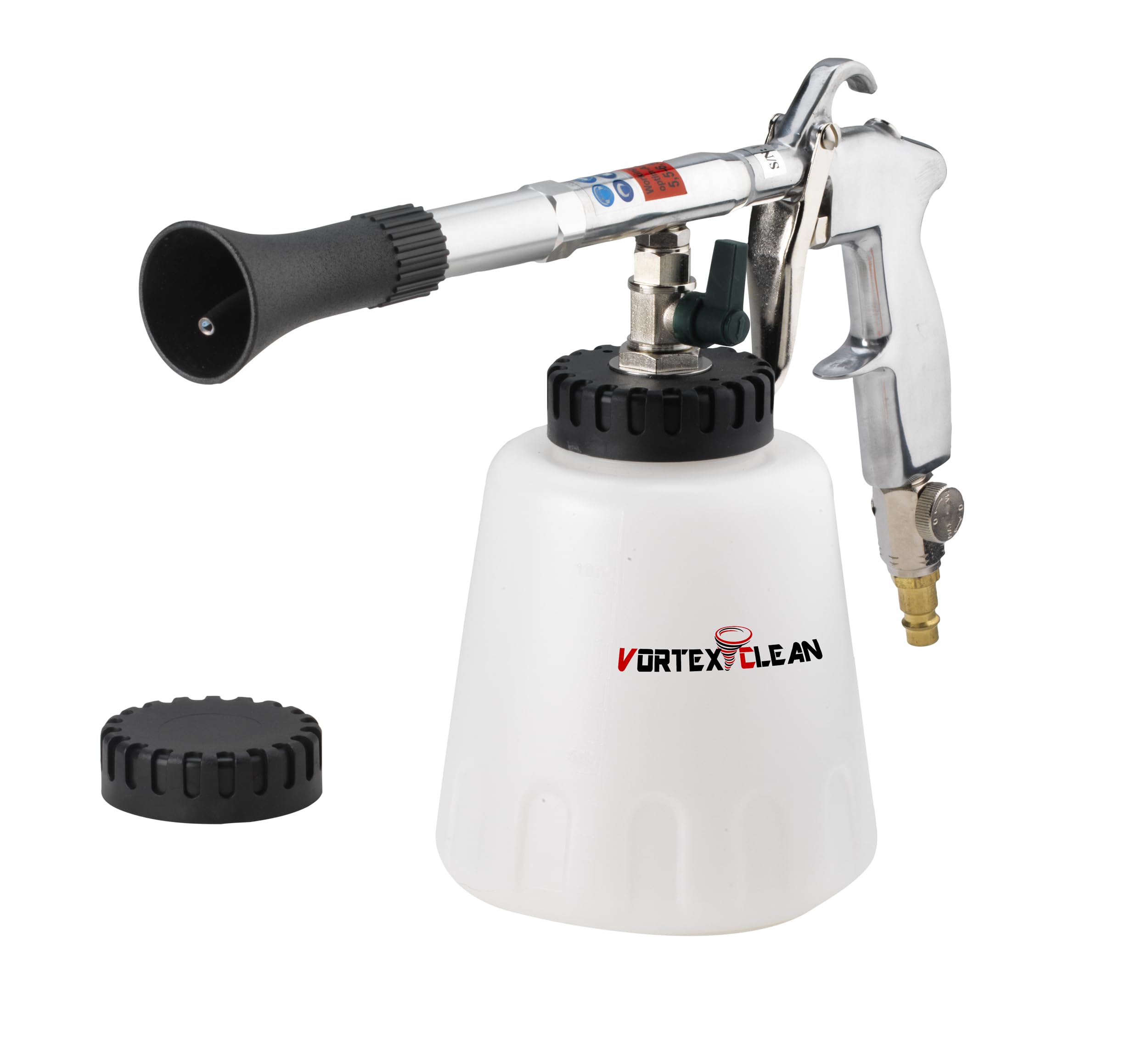 Vortexclean X-020 pistola rotante per pulizia professionale degli interni e trattamento di veicoli e molte altre applicazioni.