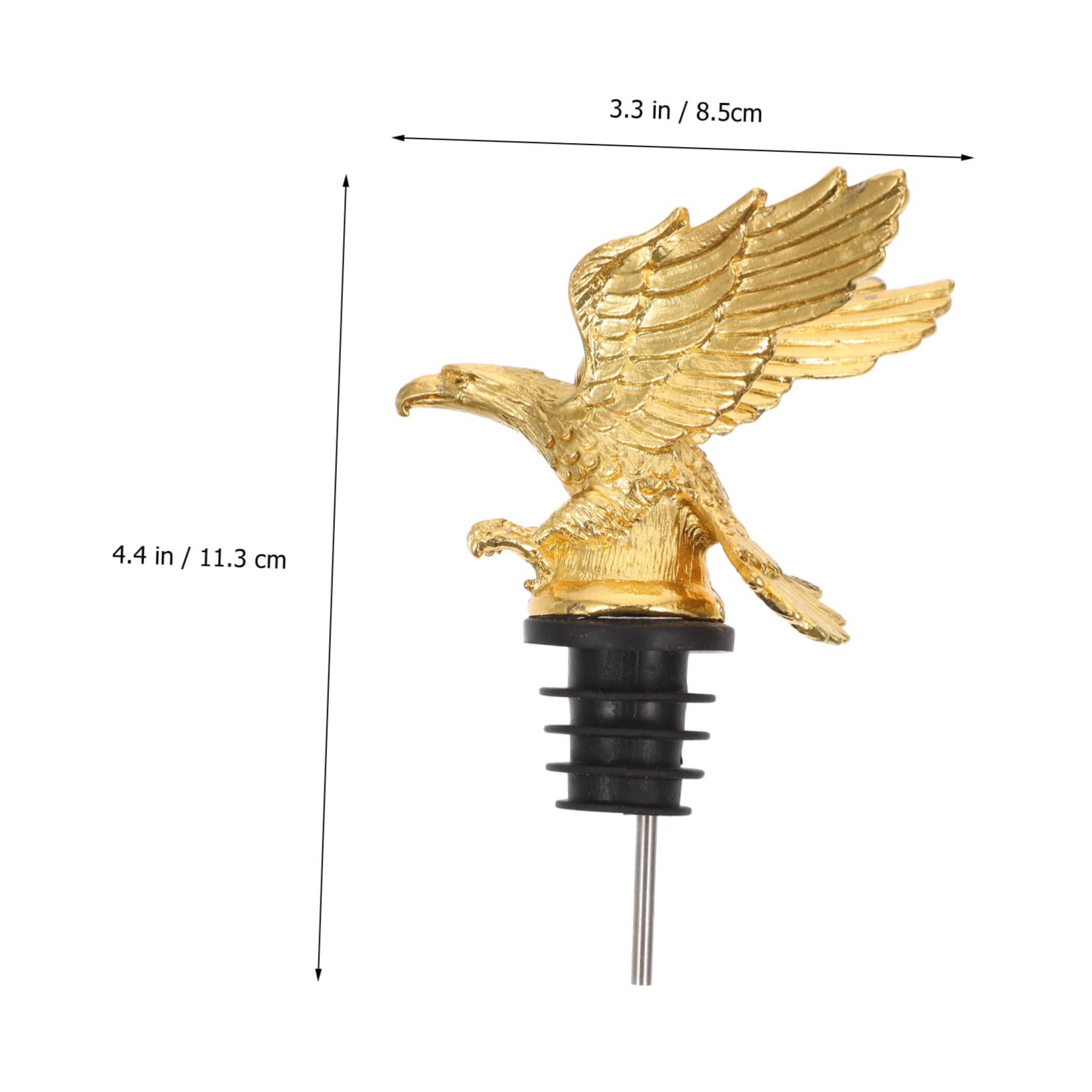 GRIRIW 1Pc Head Wine Pourer Bottle Stopper Creative Household Wine Pourer for Bar Home Use Alloy Design for Friends at Parties