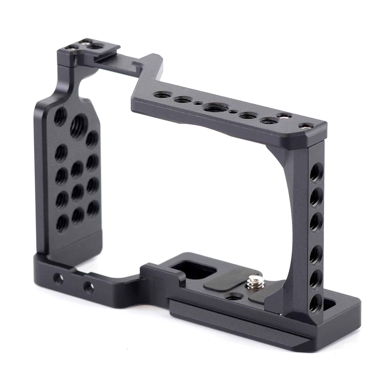 ZV-E10 klatka szybkiego zwalniania do Sony ZVE10, wbudowana płytka szybkiego zwalniania do Arca, stabilizator klatki ramy aparatu z zimną stopką i otworem gwintowanym 1/10.2 cm-20 do
