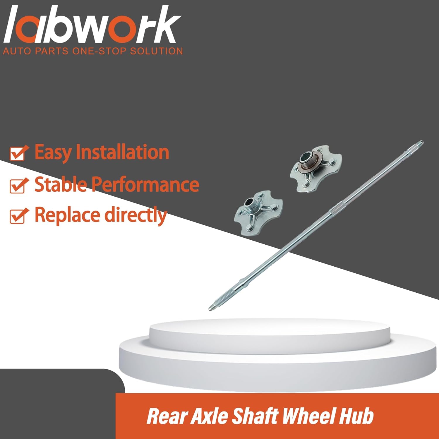 labwork Rear Axle Shaft Wheel Hub Replacement for Honda Foreman 500 TRX500 2005-2009 2011 42311-HN2-020 42311-HN2-010