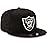 New Era Male NFL 9FIFTY Adjustable Snapback Hat Cap One Size Fits All (Las Vegas Raiders)