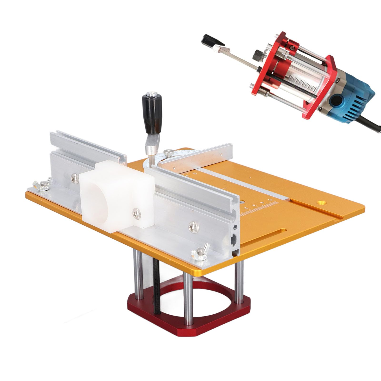 Kit Sollevatore per Router 0-54 Mm Base di Sollevamento Piastra di
