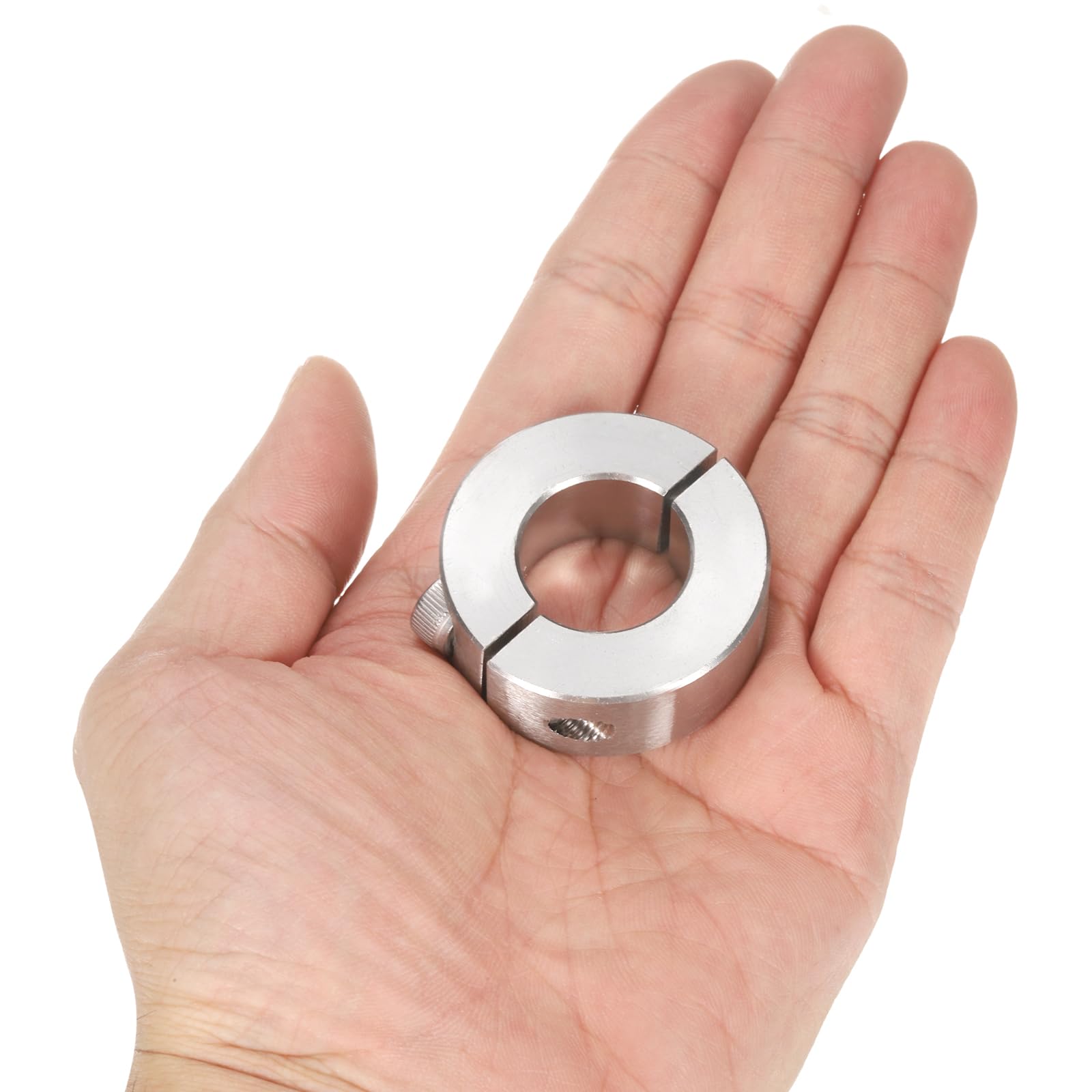 QUARKZMAN 4 Pcs Collar De Eje Dividido Doble Con Diámetro Interno De 20mm, Collar De Sujeción De Dos Piezas Con Diámetro Externo De 40mm Y 15mm De Espesor, Acero Inoxidable 304