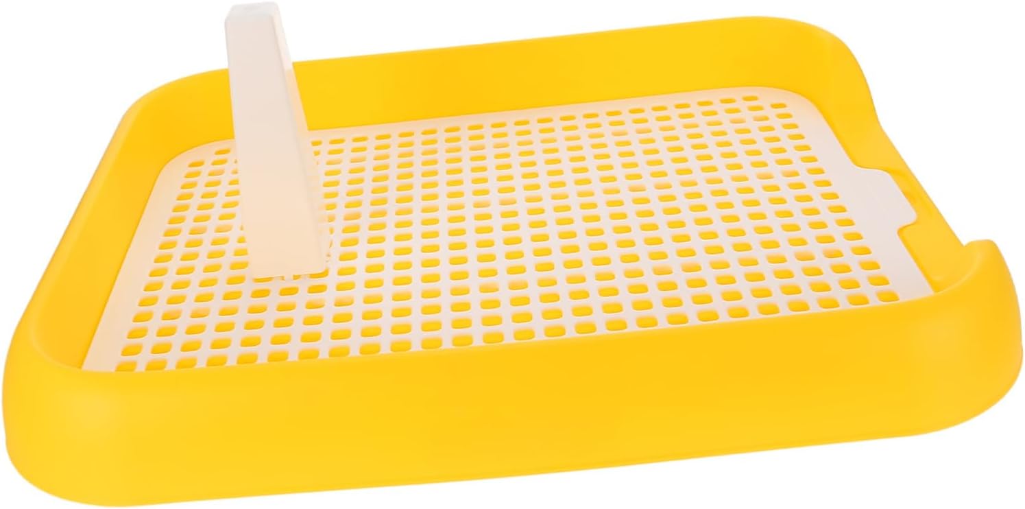 Plastic Dog Potty with Design for Indoor Use Non Slip Pet Toilet Tray for Small and Dogs Helps Develop Toilet Habits Portable and Easy to Clean