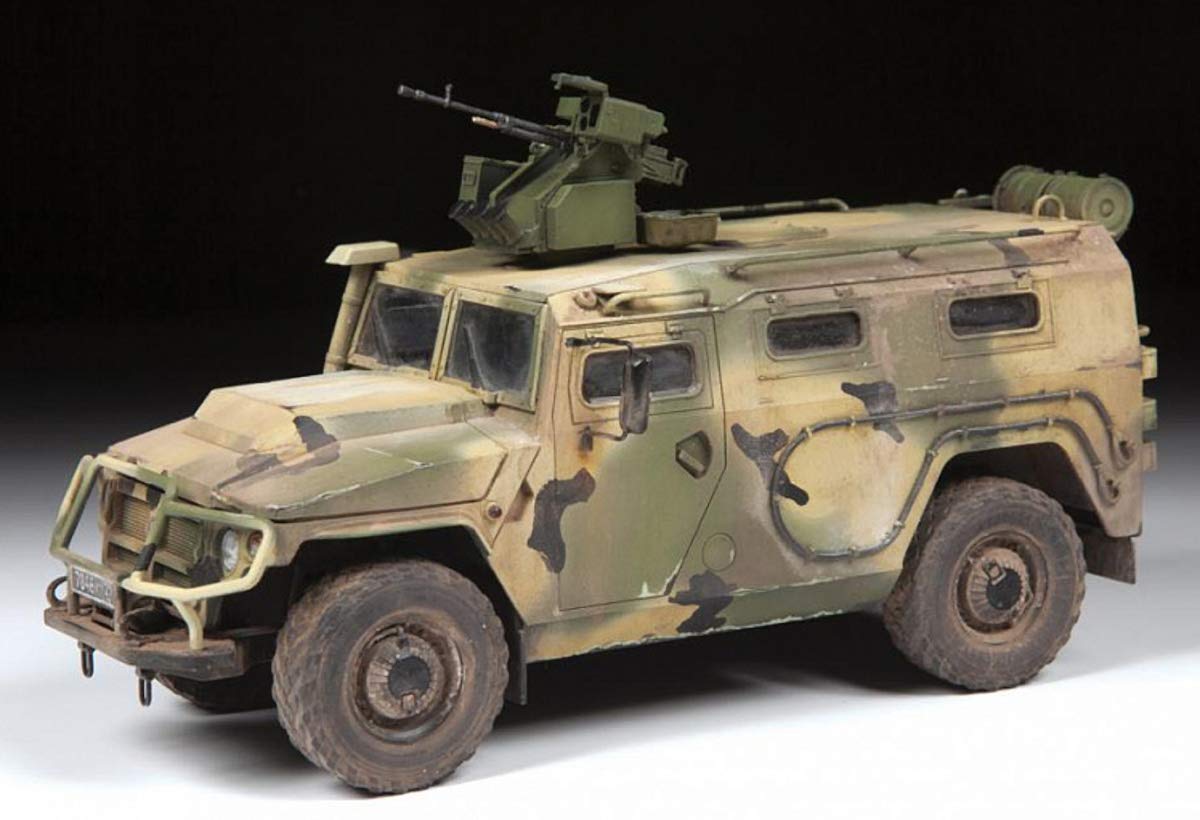 Amazon | ズベズダ 1/35 ロシア陸軍 GAZ ティーグル アルバレット装備