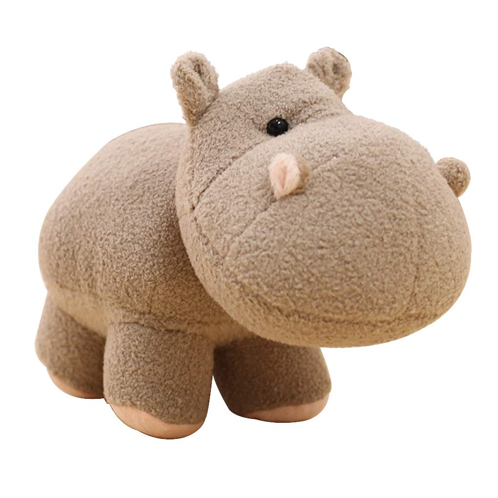 B-CREATOR Hippo Stuffed Animals Zoo - (Large, Gray) Soft Hippopotamus Plush Toys Gifts for Baby Boys and Girls