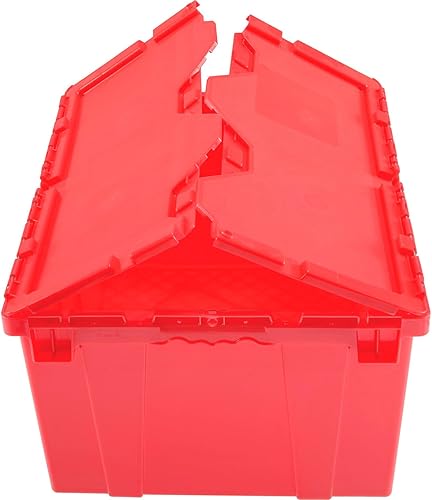 Miniatura 4 de Monoflo Contenedor de distribución industrial global con tapa abatible 23-3/4x19-1/4x12-1/2 rojo