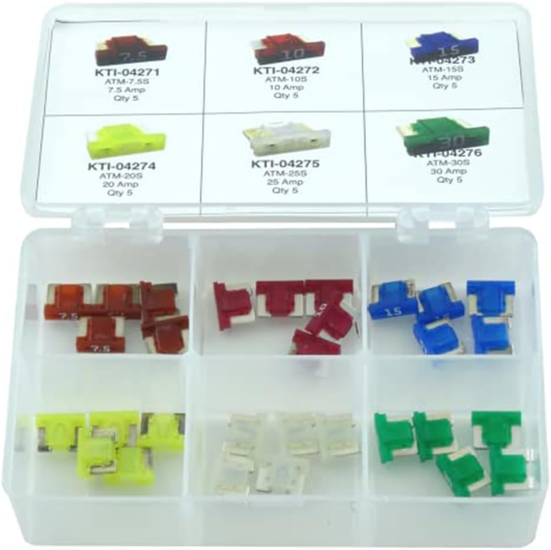 K Tool International 35-pc Low Profile Mini Fuse Asst
